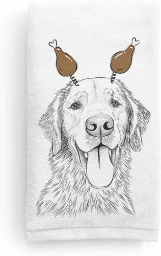 Vista 6 de Inkopious Bare Golden Retriever - Toalla de mano decorativa para baño y cocina