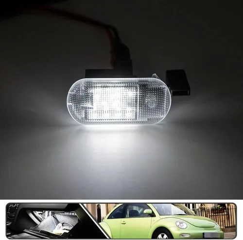 Vista 2 de 1 unids LED coche footwell guantera luces para Volkswagen Beetle Golf MK4 Jetta MK4 mk4 interior compartimento de almacenamiento luz