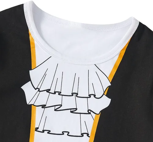 Vista 5 de LENSOUS Conjunto de pantalones de pirata para bebés y niñas con sombrero
