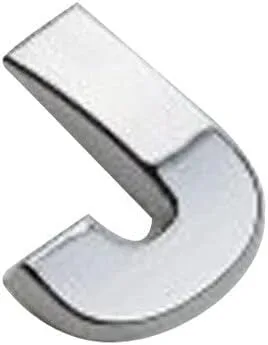 Vista 30 de Anso 1x Pegatina para Parachoques de Coche Auto de Metal Cromado DIY Letras 3D Digital Alfabeto Emblema