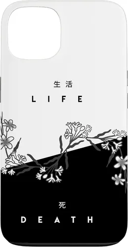 Vista 7 de Life Death Flowers - Funda de regalo japonesa minimalista con luz oscura para iPhone 17