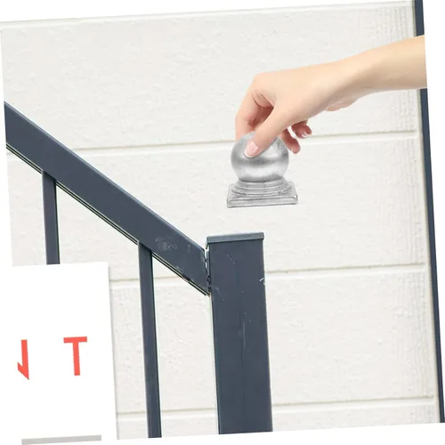Vista 3 de DOITOOL 4 tapas decorativas para postes de valla con forma de cubierta para diseño resistente a la intemperie, fácil instalación para mejorar