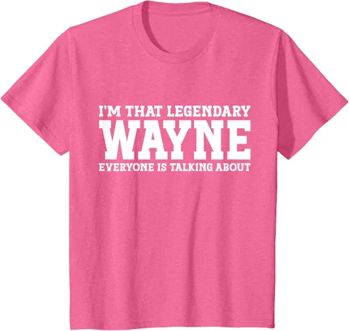 Vista 44 de Wayne Personal Name Funny Wayne Camiseta, Negro