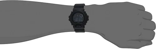 Vista 6 de Casio G-Shock, Black Out Basic Series DW6900BB-1 - Reloj de resina, todo negro, para hombre