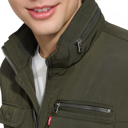 Vista 6 de Levi's para hombres Bombardero Utilitario con cuello de pie para hombre Levi's
