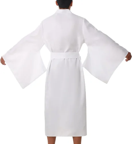 Vista 3 de BPURB Bata Yukata para hombre, kimono tradicional japonés para ropa interior de hombre