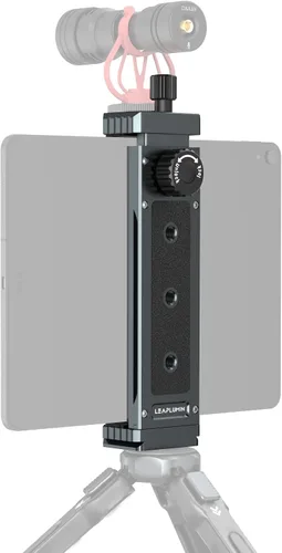 Vista 9 de Adaptador de trípode de aluminio para iPad Pro 12.9/11 (6.5"-17.3") - Soporte universal para tableta con tornillo de 1/4" Negro