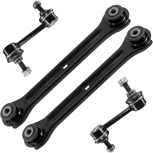 Vista 130 de Detroit Axle - 4 piezas de brazos de control traseros para Ford C-Max, Focus, Mazda 3 5, Volvo C30, C70, S40, V50, 4 brazos de control superiores e