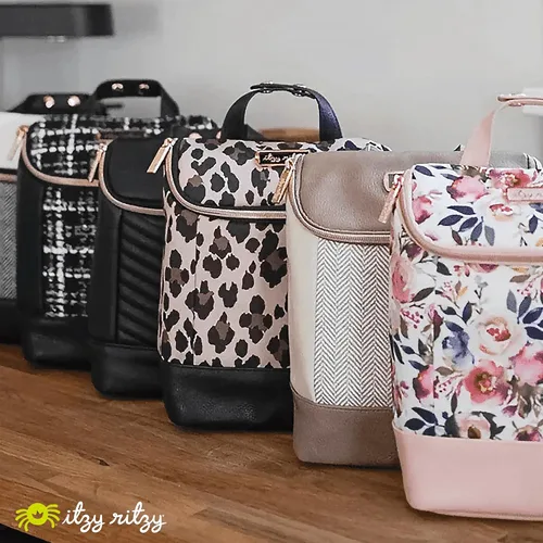 Vista 7 de Itzy Ritzy Bolsa aislada para botellas, capacidad para 3 biberones de leche