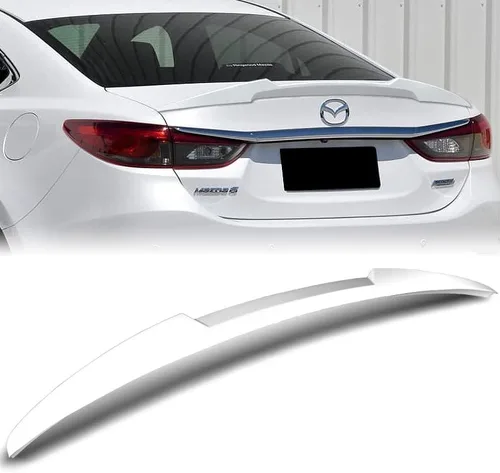 Vista 7 de EPARTS - Tapa trasera de plástico ABS estilo V para maletero compatible con Mazda 6 2014 2015 2016 2017 (estilo carbón)