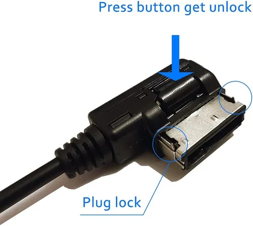 Vista 4 de Adaptador Bluetooth compatible con Mercedes Benz Car Apple Android Phone Music MMI Interfaz Cable inalámbrico Dispositivos con capacidad