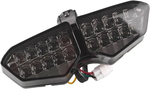Vista 4 de Luz trasera LED para motocicleta YZF R6 2003 2004 2005 & YZF R6S 2006 2007 2008 2009 color negro