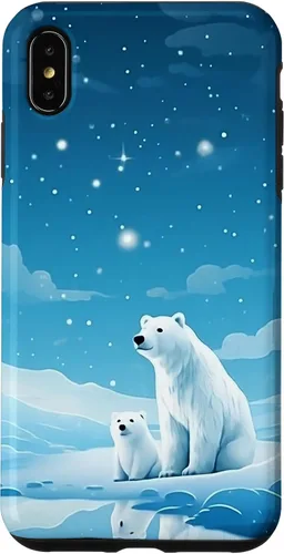 Vista 11 de Polar Bear, Arctic North Pole, Alaska Snow, Cute Polar Bears Case for iPhone 17