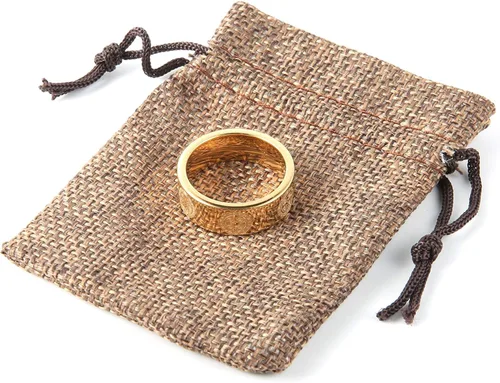 Vista 5 de HZMAN Anillo de exorcismo de San Benito para hombre, de acero inoxidable, cruz católica, romana, protección de demonios, cazador de fantasmas, oro