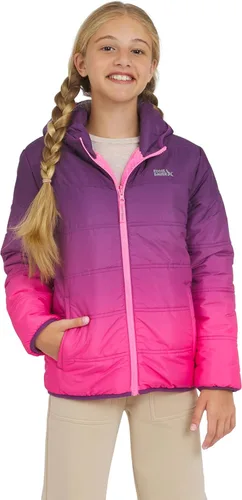 Vista 7 de Eddie Bauer Deer Harbor - Chaqueta acolchada reversible con forro de piel sintética para niñas Rubor
