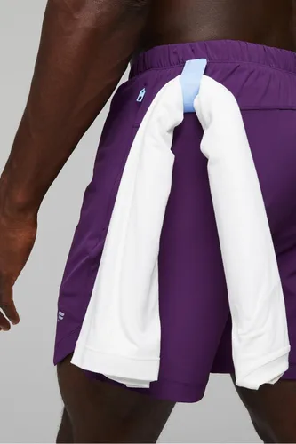 Vista 47 de Fabletics The One - Pantalón corto para hombre (forro), entrenamiento, natación, ligero, de secado rápido, bolsillo con cremallera, tejido elástico