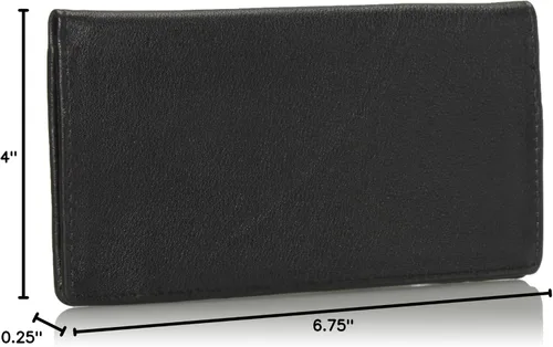 Vista 11 de Siskiyou Sports Women's Leather Checkbook Cover