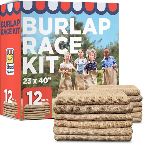 Vista 8 de Shop Square Juegos de campo al aire libre, bolsas de carreras de saco de patatas para niños y adultos, carreras de huevos y cucharas, bandas