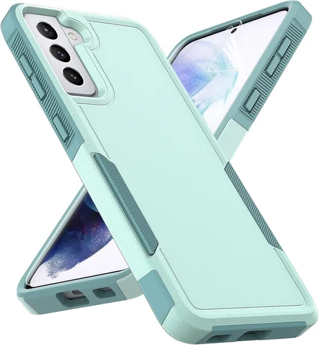 Vista 14 de Funda para Samsung Galaxy S21 Plus: funda protectora de doble capa resistente para teléfono celular a prueba de golpes con protector de pantalla