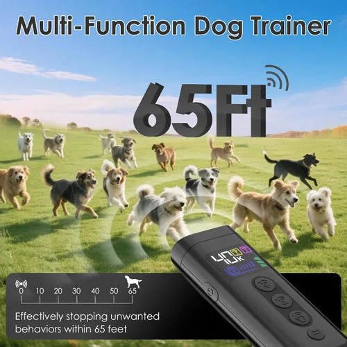 Vista 3 de Dispositivo disuasorio de ladridos de perro, rango de 65 pies, dispositivo ultrasónico de disuasión de ladridos 3X y entrenador ultrasónico