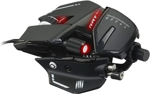 Vista 5 de Mad Catz R.A.T. Mouse para juegos con cable ajustable 8+ - 16000 DPI - 11 botones programables - 4 perfiles de usuario almacenados directamente