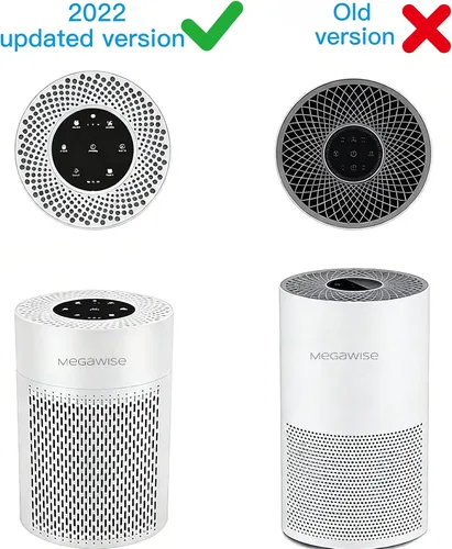 Vista 2 de MEGAWISE Filtro de repuesto True HEPA para purificador de aire EPI235A (versión actualizada 2022) con filtración de 3 etapas y carbón activado, 1