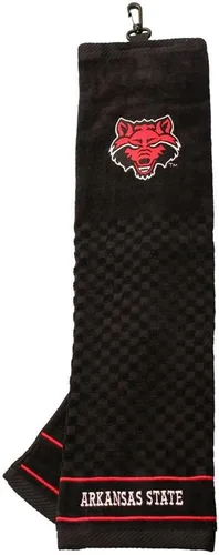 Vista 30 de Team Golf NCAA Texas A&M Aggies Toalla de golf bordada, diseño a cuadros y logotipo bordado