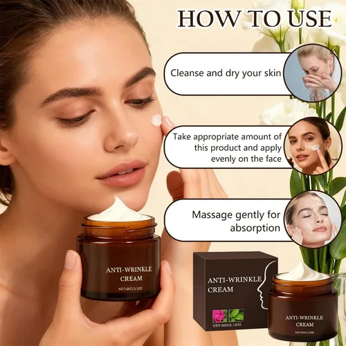 Vista 6 de Crema antiarrugas con retinol, reafirma y levanta la piel, mejora las líneas finas, restaura la elasticidad, hidratación profunda para todo