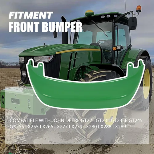 Vista 2 de Nuevo parachoques delantero compatible con John Deere GT225 GT235 GT235E GT245 GX255 LX255 LX266 LX277 LX279 LX280 LX288 LX289 Reemplazo para número