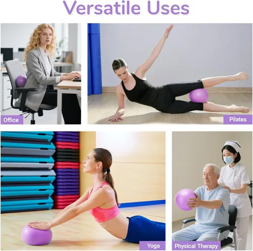 Vista 6 de TOPZGLEEY Juego de anillos y pelotas de pilates con bandas de resistencia, equipo de pilates para entrenamiento en casa, anillos de pilates de 14