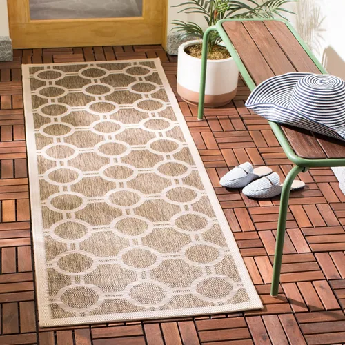 Vista 28 de SAFAVIEH Courtyard Collection CY6924 - Alfombra decorativa para interiores y exteriores, impermeable, fácil de limpiar, 2 pies 3 pulgadas x 6 pies 7