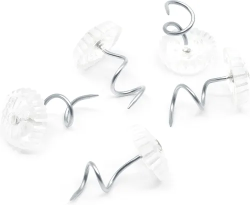Vista 4 de Dritz Home 9023 Pasadores giratorios con cabezas transparentes (10 piezas)