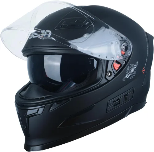 Vista 10 de BEON Full Face Motorcycle Helmet, Street Bike Helmet with Clear&Tinted Visors and Multiple Vents, Motocross Casco DOT Approved for Adult Men Women