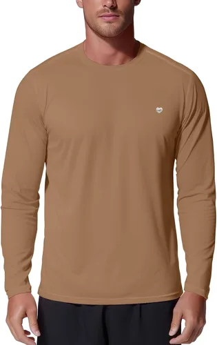 Vista 9 de Zengjo - Camiseta de manga larga de Baselayer para hombre, ligera, para correr Negro