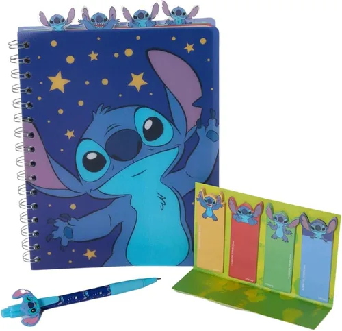 Vista 12 de Cuaderno de pestañas Barbie con espiral, lápiz boli, pestañas adhesivas, 96 páginas a rayas, rosa