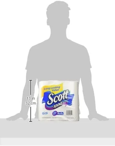 Vista 5 de Scott Papel higiénico, 1000 hojas por rollo, papel higiénico, 20 rollos