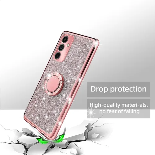 Vista 7 de Funda para Samsung Galaxy A15 0.18 oz, Gabb Phone 4 Pro para mujeres y niñas, con purpurina de cristal suave TPU transparente de lujo, bonita funda