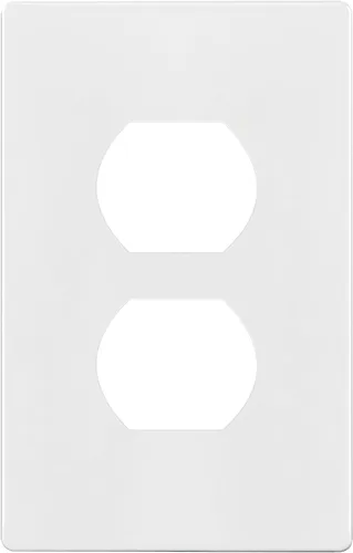 Vista 81 de ENERLITES Placa de pared dúplex para tomacorriente para receptáculos, cubierta de toma de corriente eléctrica jumbo, acabado brillante, de gran Negro