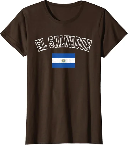 Vista 23 de Camiseta vintage con diseño de la bandera de El Salvador