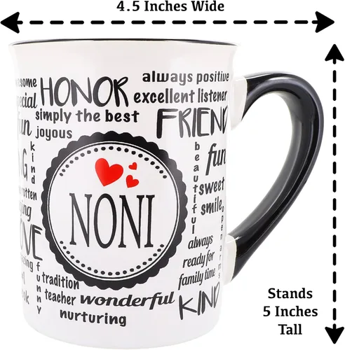 Vista 4 de Cottage Creek Taza de café, taza de café de cerámica Noni de 16 onzas, regalos de cumpleaños para mujeres, abuela, nana, mimi, regalo de anuncio