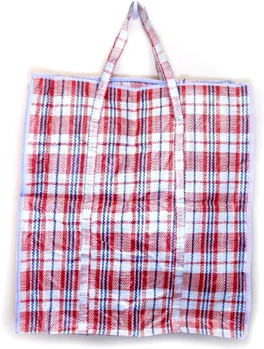 Vista 4 de Bolsa de almacenamiento grande reutilizable para compras de comestibles, organizador de lavandería, bolsa con cremallera
