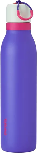 Vista 11 de Botella de agua aislada con tapa Twist de acero inoxidable Owala FreeSip con pajita para deportes y viajes, sin BPA, 24 onzas, Angel Food Cake