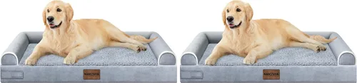 Vista 67 de NANUYA - Cama ortopédica para perros de tamaño mediano/grande, lavable: Camas con almohada para perros de tamaño mediano/grande, sofá de espuma