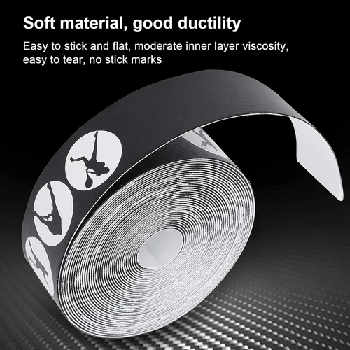 Vista 6 de Cinta de raqueta, protector de raqueta de tenis de material PU, cinta antideslizante para raquetas de tenis, protector de raqueta ligero, cinta