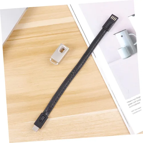 Vista 6 de OSALADI 3 unids -c cable USB en espiral llavero teléfono teléfono teléfono carga cable de carga de datos cargador útil