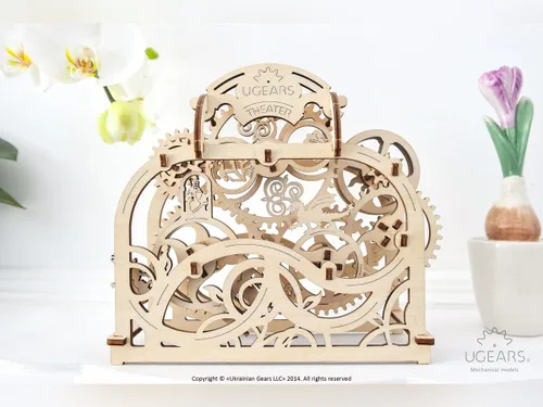 Vista 7 de UGEARS - Theater, 3D Wood Mounting Kit Without Glue (Theatre)