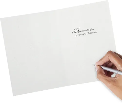 Vista 7 de Hallmark Image Arts - Surtido de tarjetas de Navidad religiosas en caja (4 diseños, 24 tarjetas de Navidad con sobres)