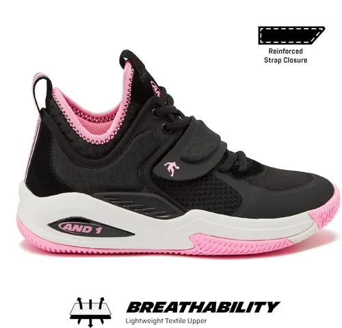 Vista 2 de AND1 Gamma 4.0 SS - Tenis de baloncesto para niños, tenis de caña baja para niños, niños pequeños de 11 a 7 años
