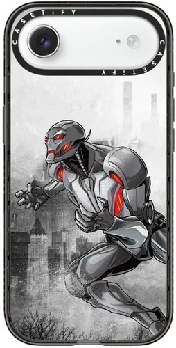 Vista 141 de CASETiFY Funda para iPhone Air, compatible con MagSafe Marvel VS CoLab Protección contra caídas de grado militar 4x de 8.2 pies Funda Capitán
