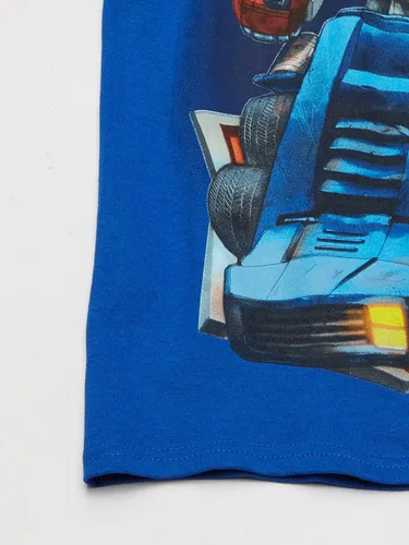 Vista 3 de Transformers Optimus Prime Blue Kids Camiseta